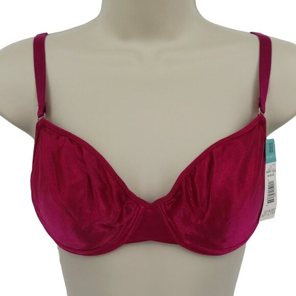 Vintage Vassarette 36B Virtue Red Style 75256 Underwire Bra No Padding NEW NWT - Picture 1 of 15